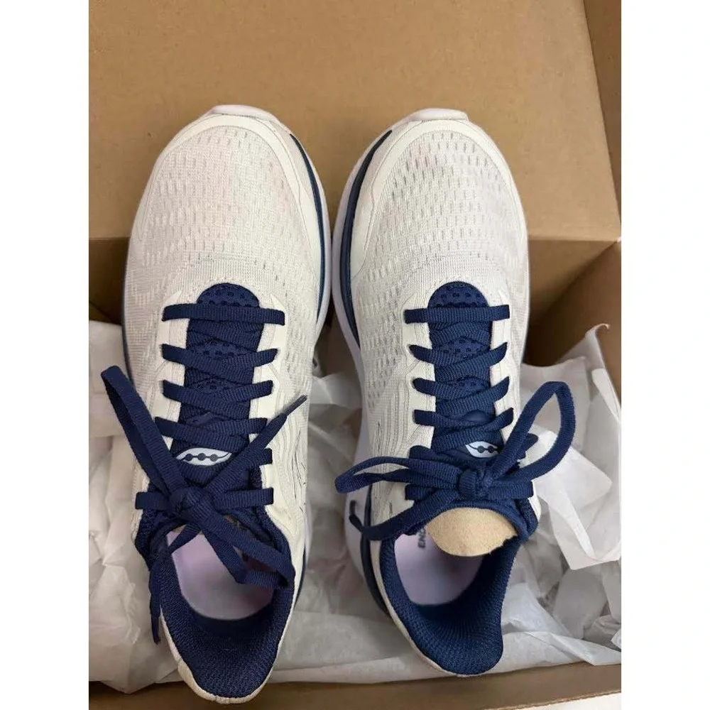 Saucony Endorphin Shift 2 Mens Running‎ Shoes White Navy Blue SIZE-8